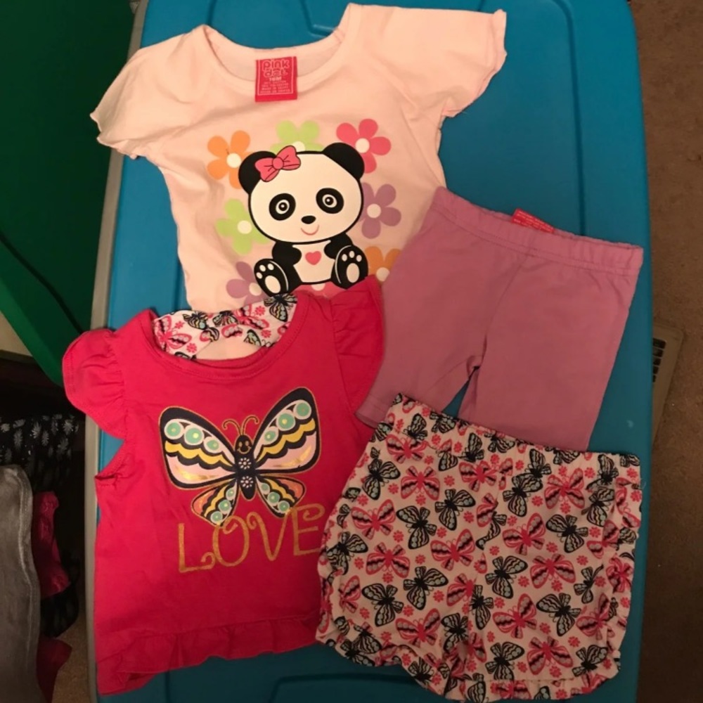 This 2 outfit for a toddler girl